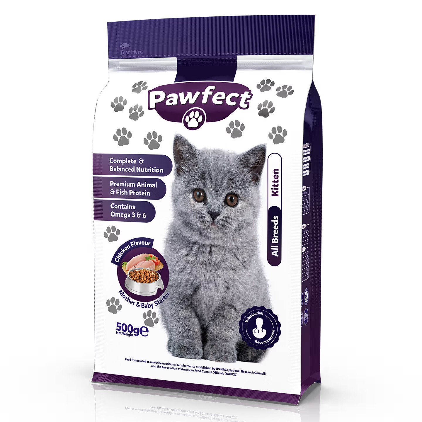 Pawfect-Kitten-Food-500-g-1d70439-pawfect PAWFECT KITTEN FOOD 500G - Image 1